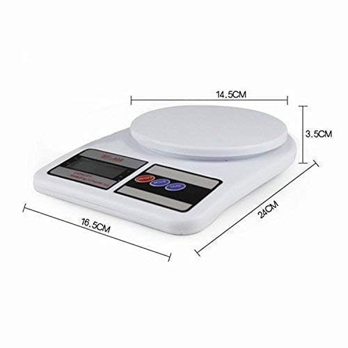 Felmico SF-400 Digital Kitchen Weighing Scale – Portable Multipurpose Electronic Scale with Backlight Display | 10 Kg Capacity