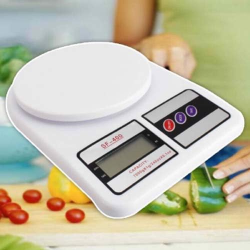 Felmico SF-400 Digital Kitchen Weighing Scale – Portable Multipurpose Electronic Scale with Backlight Display | 10 Kg Capacity