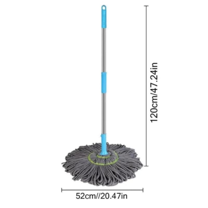 Felmico Self-Wringing Twist Mop – Microfiber Mop with Extendable Stainless Steel Handle