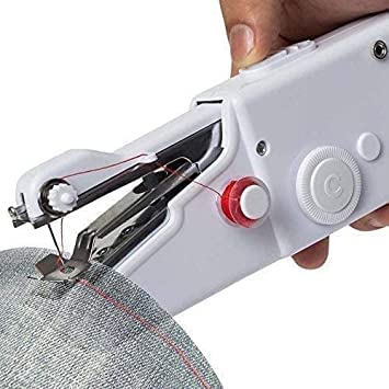 Felmico Portable Cordless Mini Manual Sewing Machine – Non-Electric Travel Stitching Machine with 2 Built-in Stitches