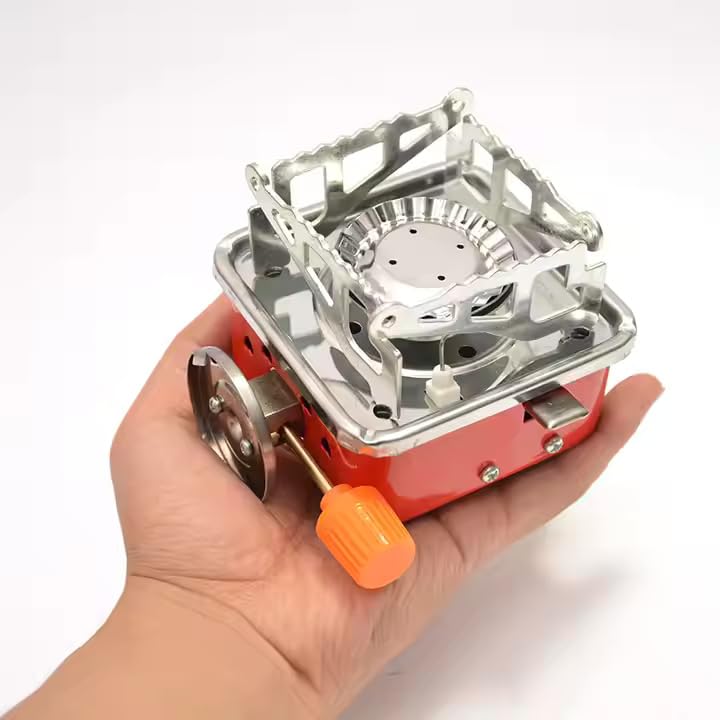 Felmico Portable Gas Stove for Camping & Travel – Compact Butane Burner, Lightweight Foldable Windproof Stainless Steel Outdoor Cooking Stove with Carrying Bag, Durable & Easy to Use