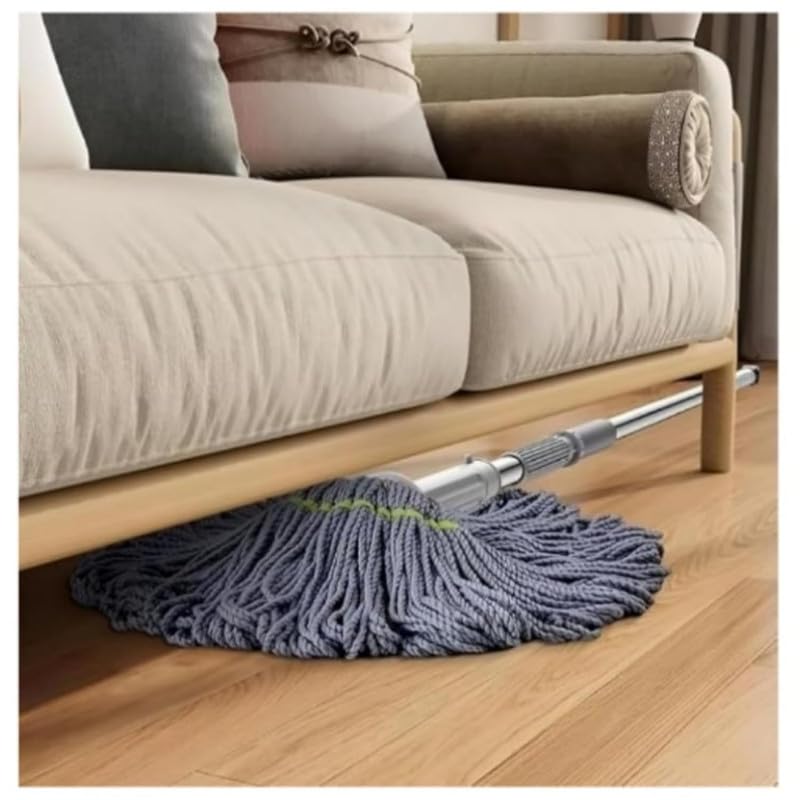 Felmico Self-Wringing Twist Mop – Microfiber Mop with Extendable Stainless Steel Handle