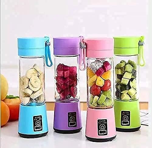 Felmico Portable Electric Juicer Bottle – 6-Blade USB Rechargeable Fruit & Vegetable Blender Mixer, USB Juice Maker Grinder Bottle for On-the-Go Smoothies