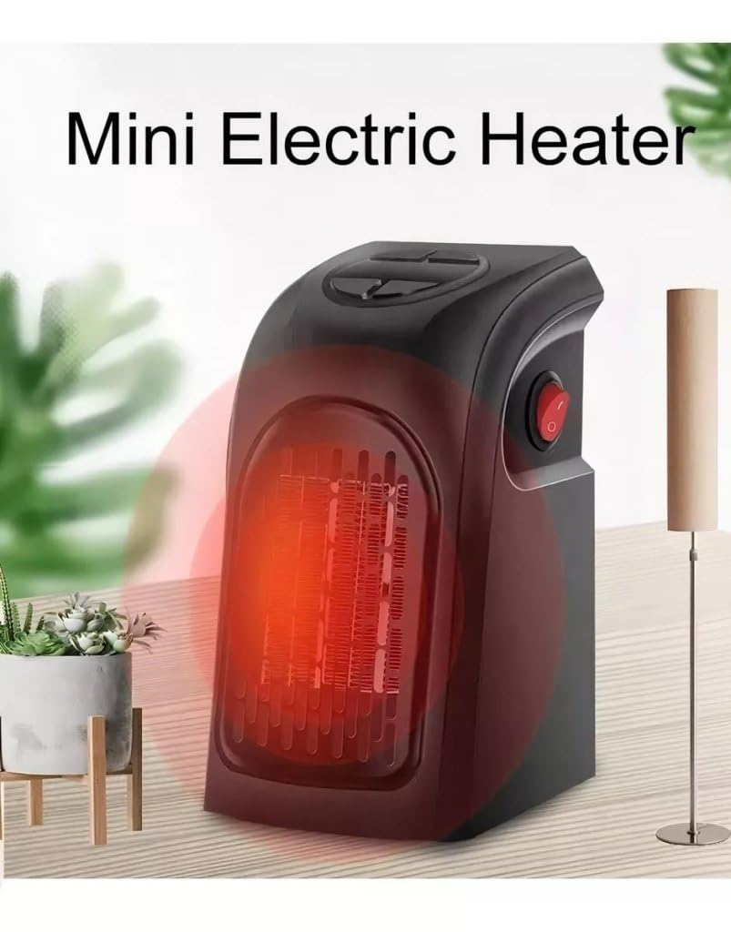 Felmico Wall-Outlet 400W Portable Electric Handy Room Heater, Mini Heater for Room, Office & Bedroom with LED Display, Adjustable Temperature & Stylish Black Design          Ask ChatGPT