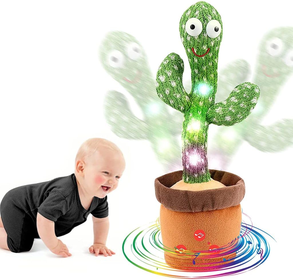 Felmico Rechargeable Talking & Dancing Cactus Toy (0-3 yrs)