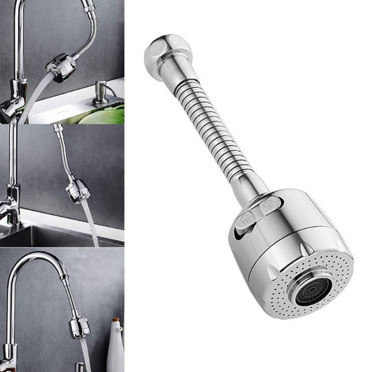 Felmico 360 Degree Rotation Stainless Steel Faucet with Water-Saving Bubbler