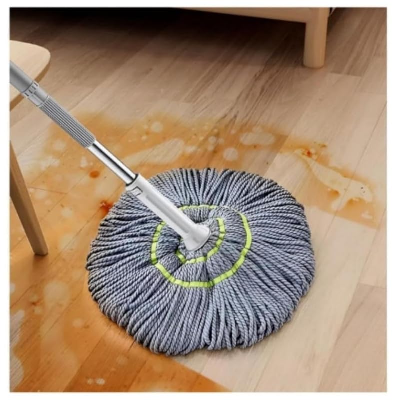Felmico Self-Wringing Twist Mop – Microfiber Mop with Extendable Stainless Steel Handle