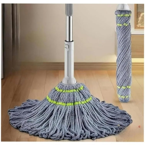 Felmico Self-Wringing Twist Mop – Microfiber Mop with Extendable Stainless Steel Handle