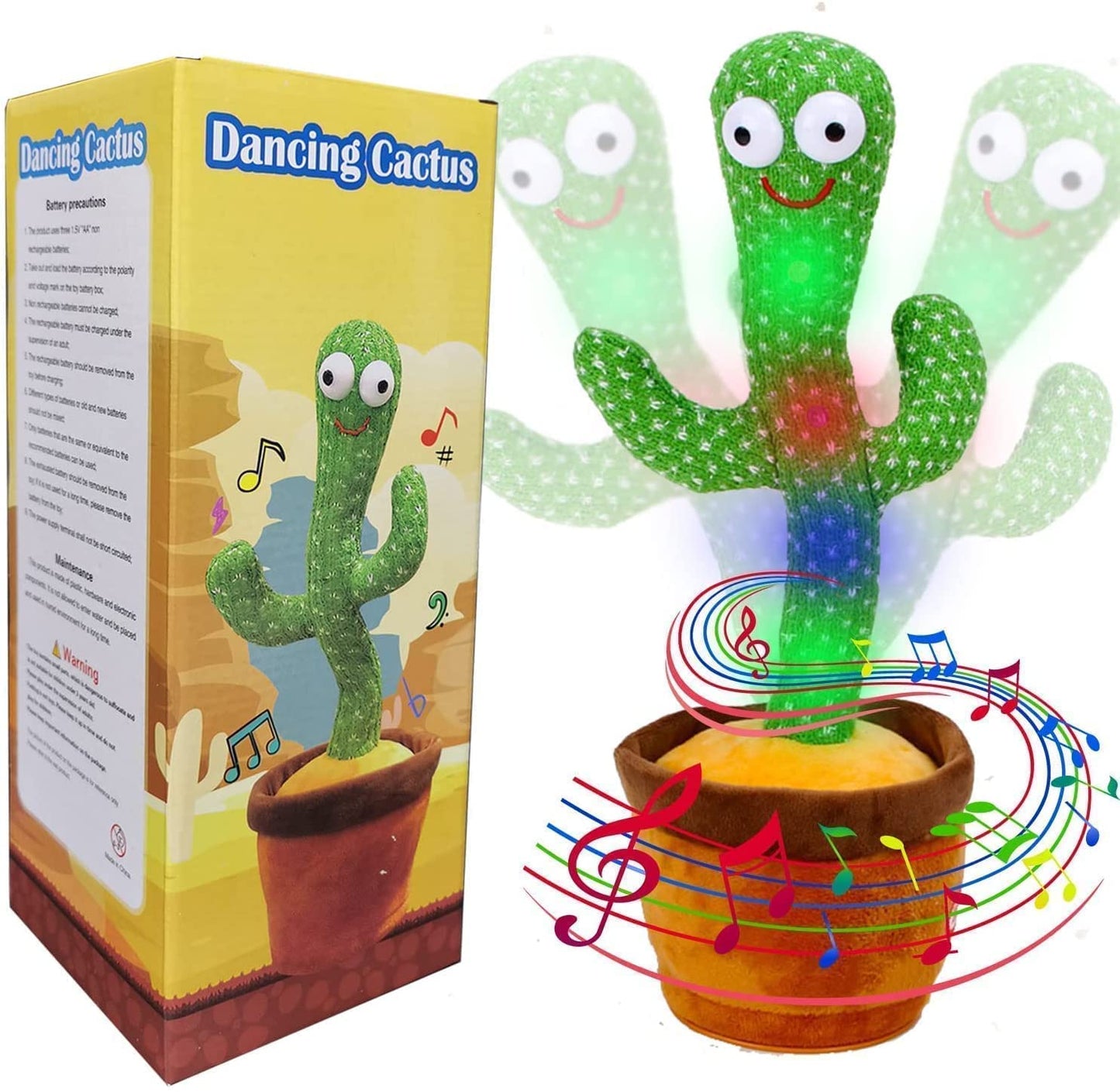 Felmico Rechargeable Talking & Dancing Cactus Toy (0-3 yrs)